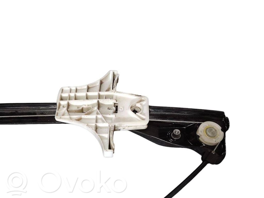 Rear electric window lift mechanism without motor