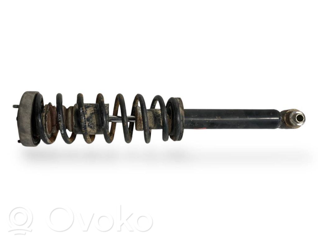 Rear shock absorber with spring
