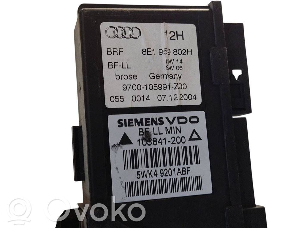 Priekšpusē elektriskā loga pacelšanas mehānisma komplekts