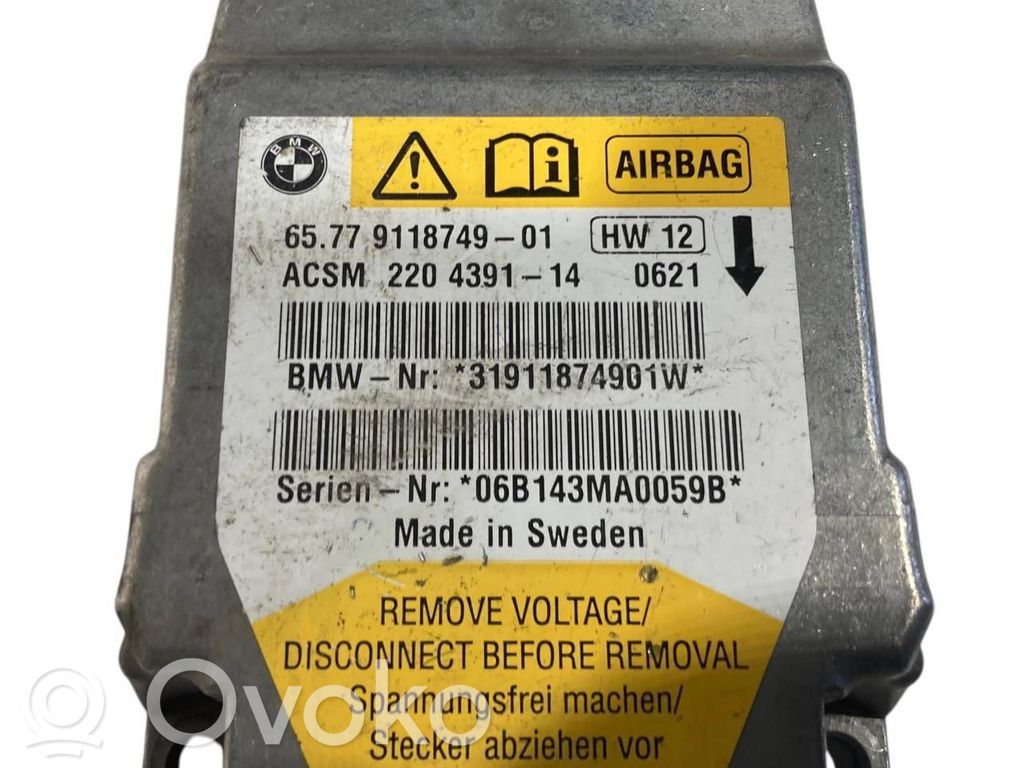 Gaisa spilvenu vadības bloks