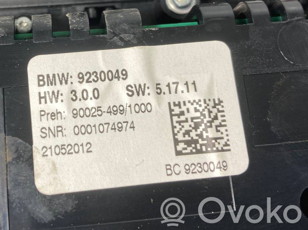 Gaisa kondicioniera / klimata kontroles / salona apsildes vadības bloks (salonā)