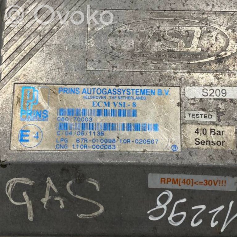 Gas appliance control unit