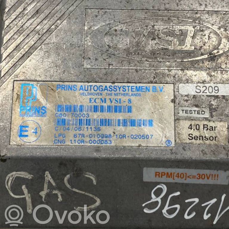 Gāzes iekārtas vadības bloks
