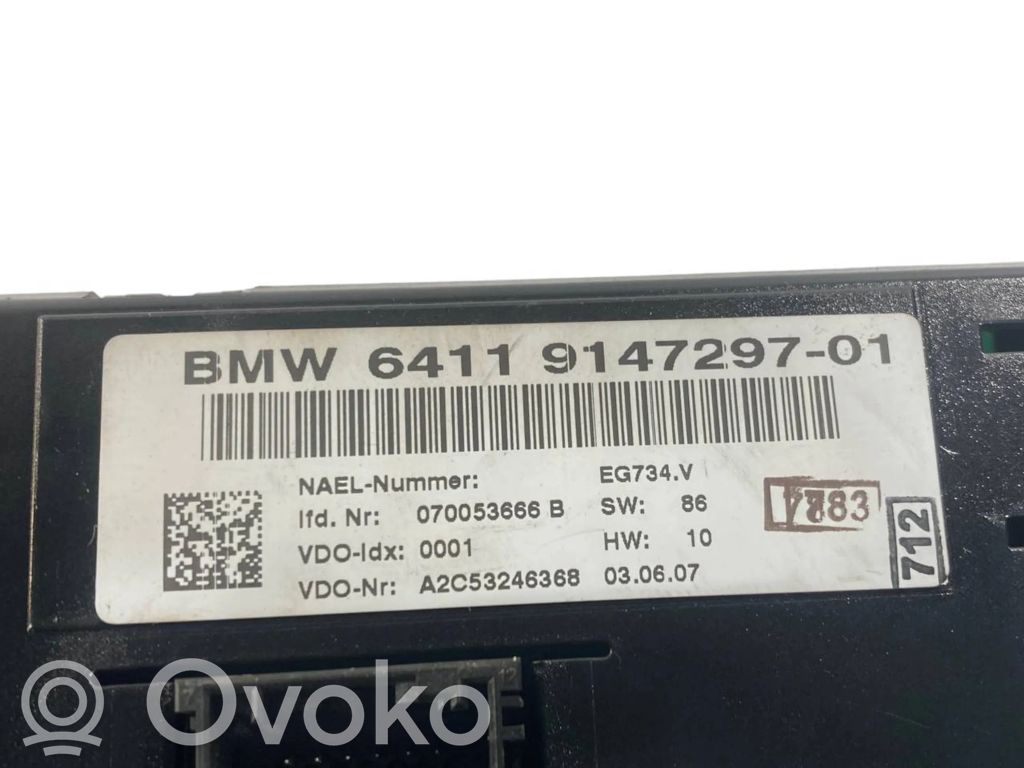 Air conditioning / climate control / interior heating control unit (in the passenger compartment)