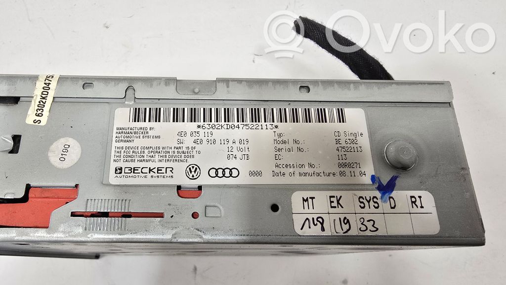 Navigation (GPS) system CD/DVD reader
