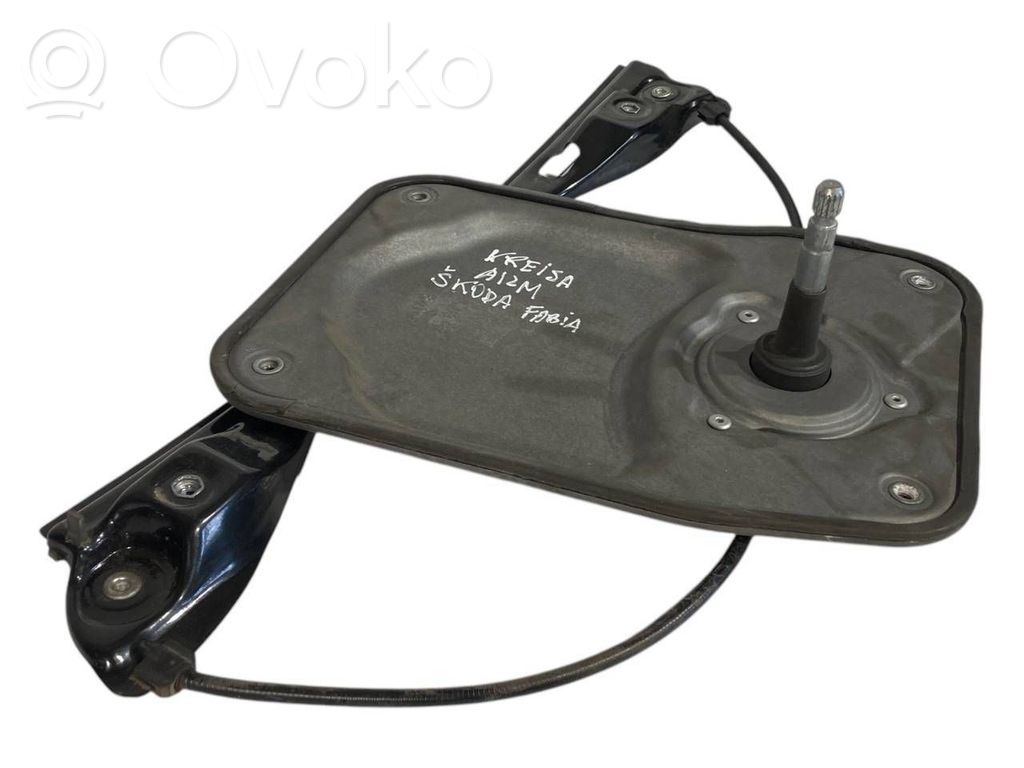 Rear electric window lift mechanism without motor