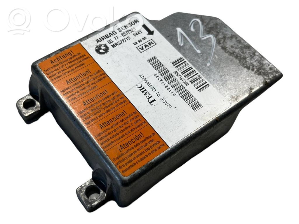 Airbag impact sensor
