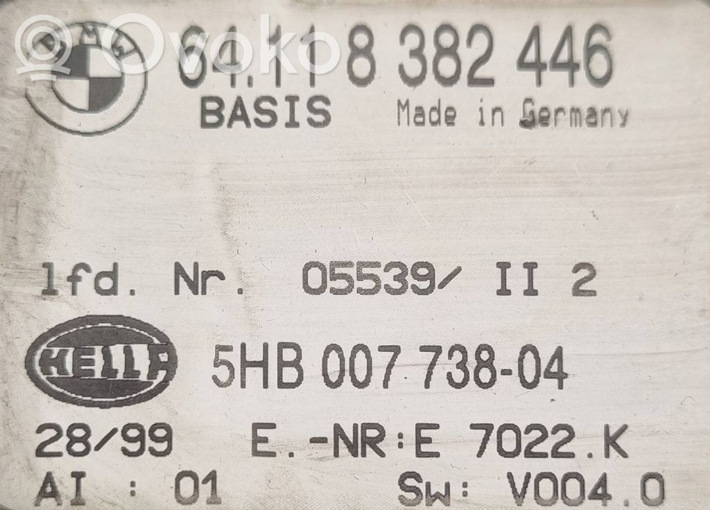 Gaisa kondicioniera / klimata kontroles / salona apsildes vadības bloks (salonā)