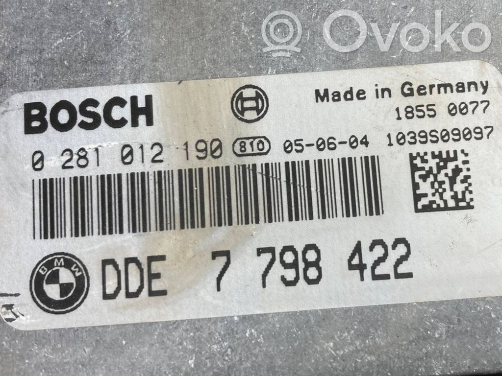 Aizdedzes ECU komplekts