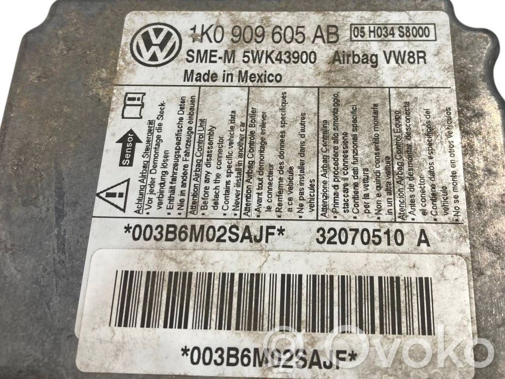 Gaisa spilvenu vadības bloks