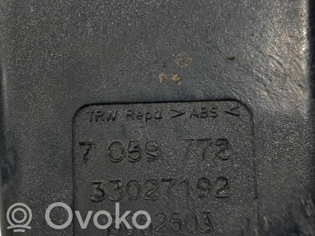 Rear belt buckle