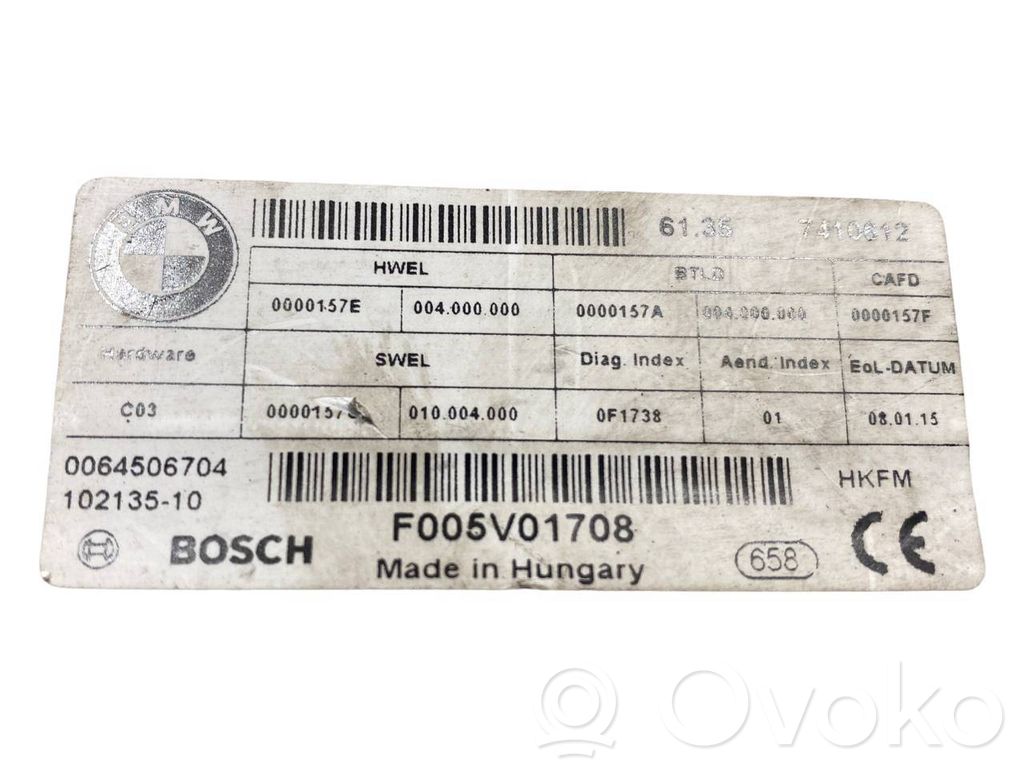 Bagāžnieka pārsega vadības bloks