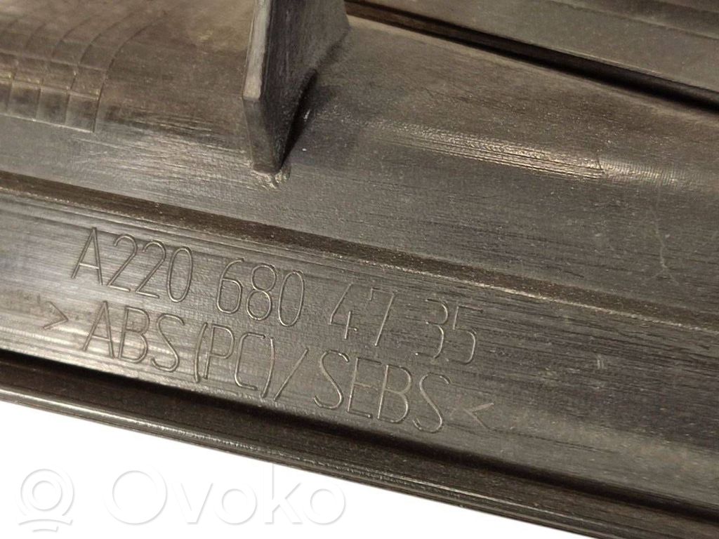 Aizmugurējā sliekšņa dekoratīvā apdare (iekšējā)