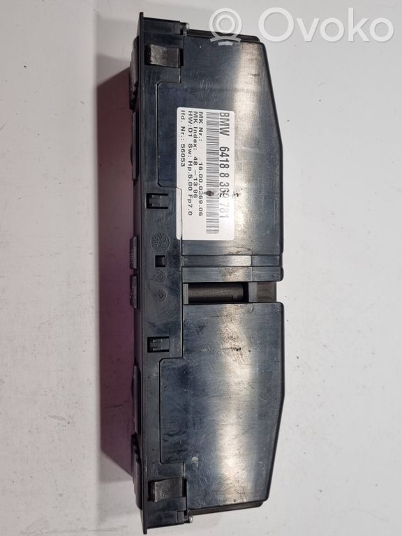 Gaisa kondicioniera / klimata kontroles / salona apsildes vadības bloks (salonā)