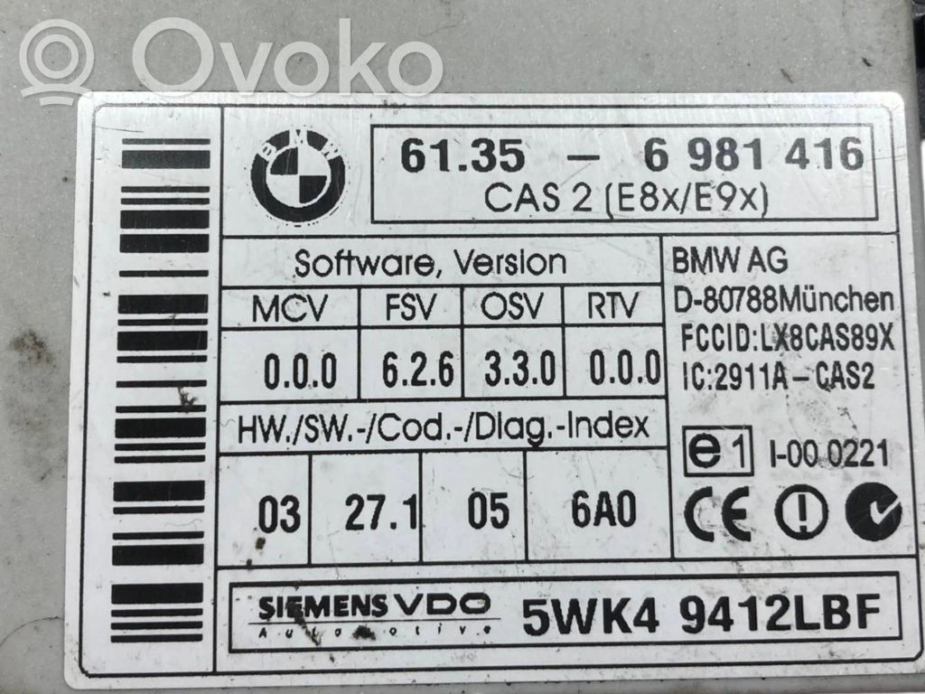 CAS vadības bloka modulis