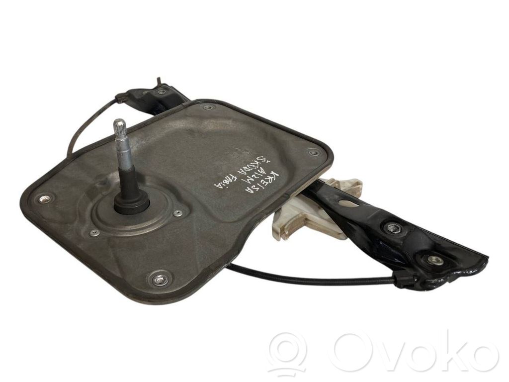 Rear electric window lift mechanism without motor