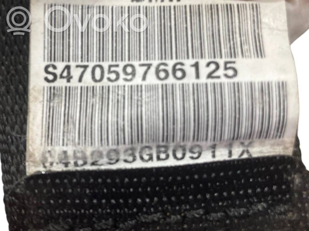 Aizmugurējā drošības josta