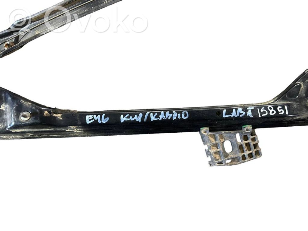 Front electric window lift mechanism without motor