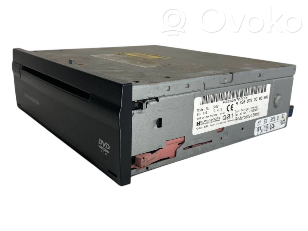 Navigation (GPS) system CD/DVD reader