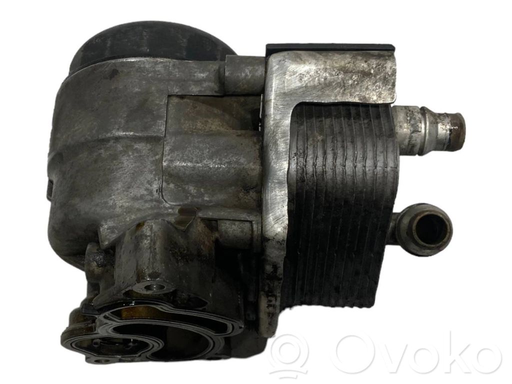Oil filter holder/cooler