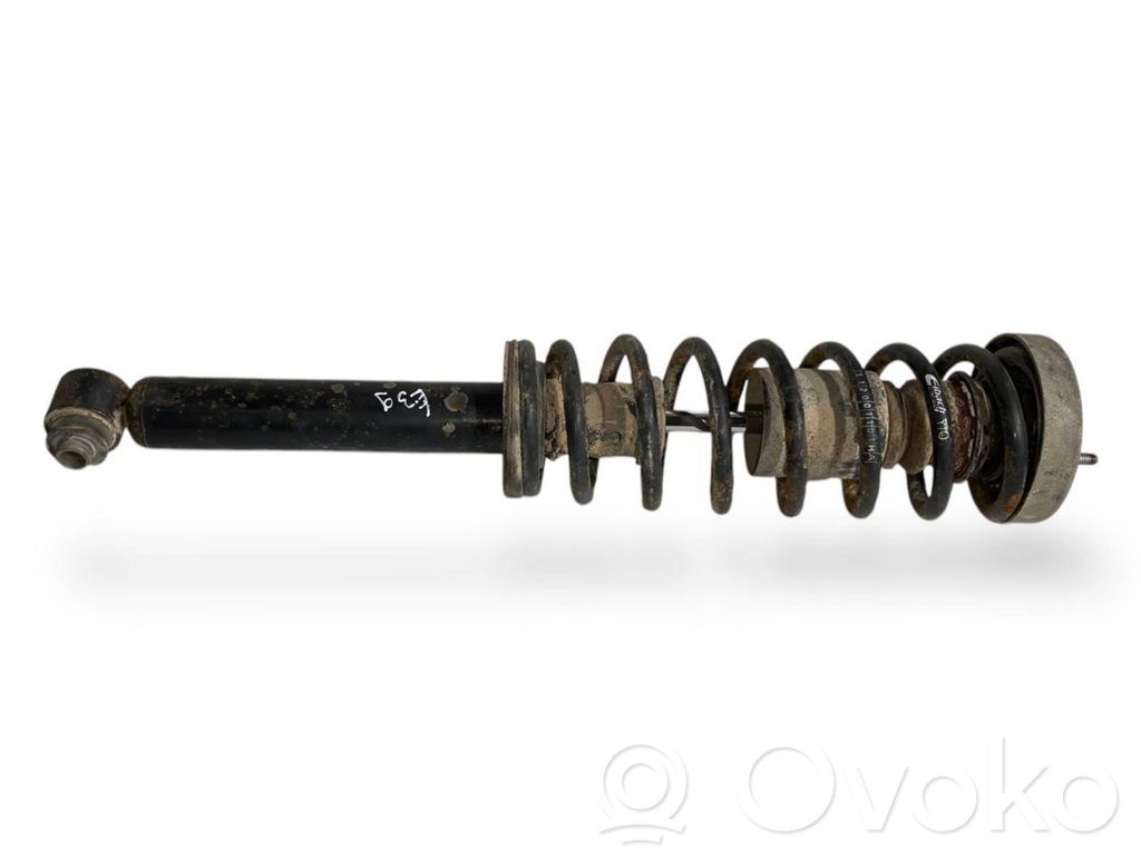 Rear shock absorber with spring