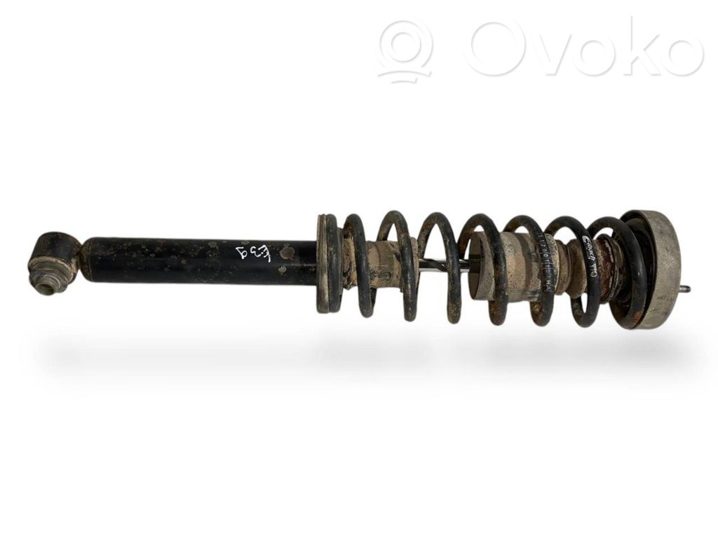 Rear shock absorber with spring