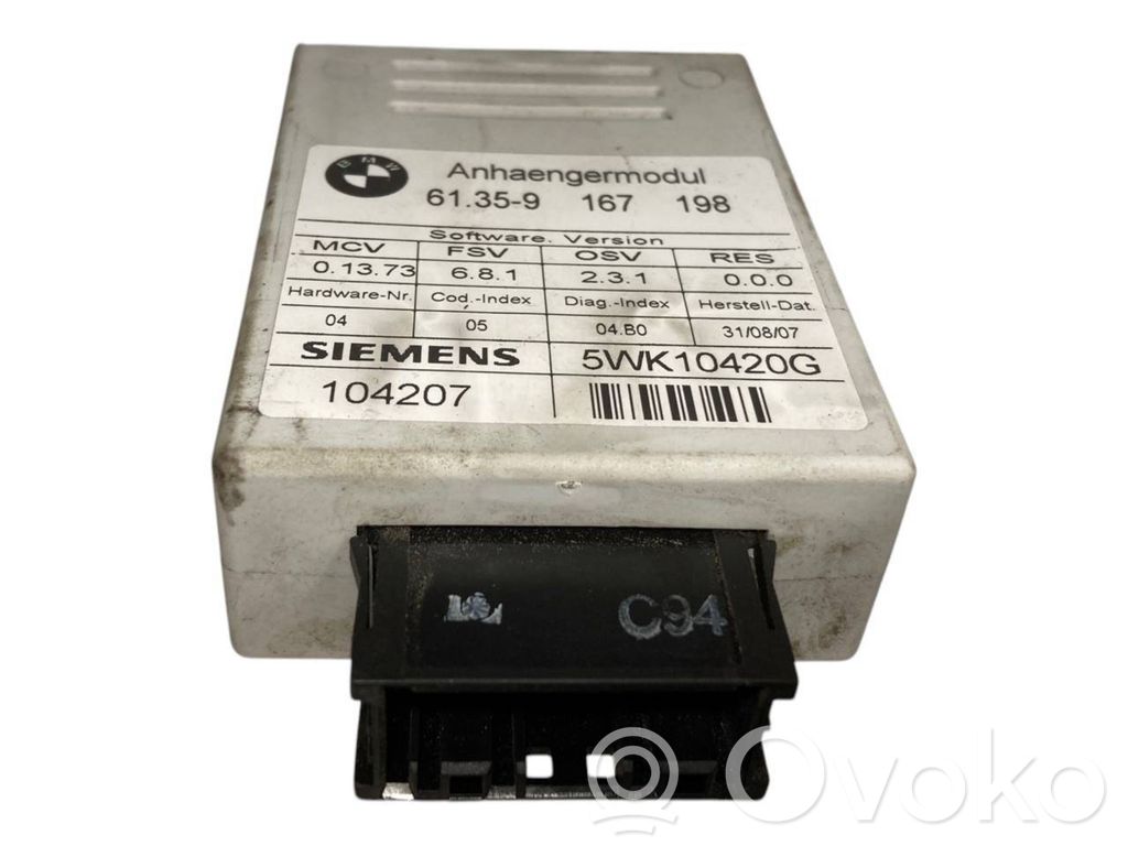 Trailer hitch control unit