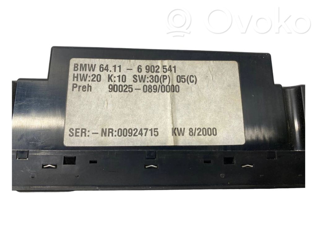 Gaisa kondicioniera / klimata kontroles / salona apsildes vadības bloks (salonā)