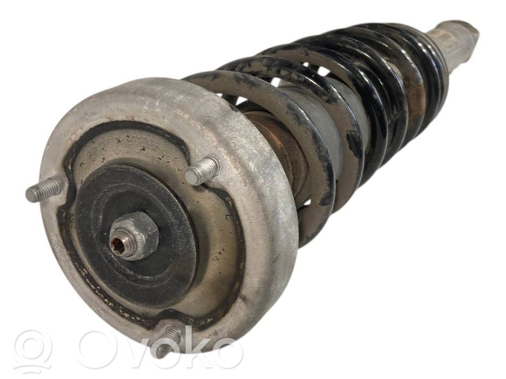 Rear shock absorber with spring
