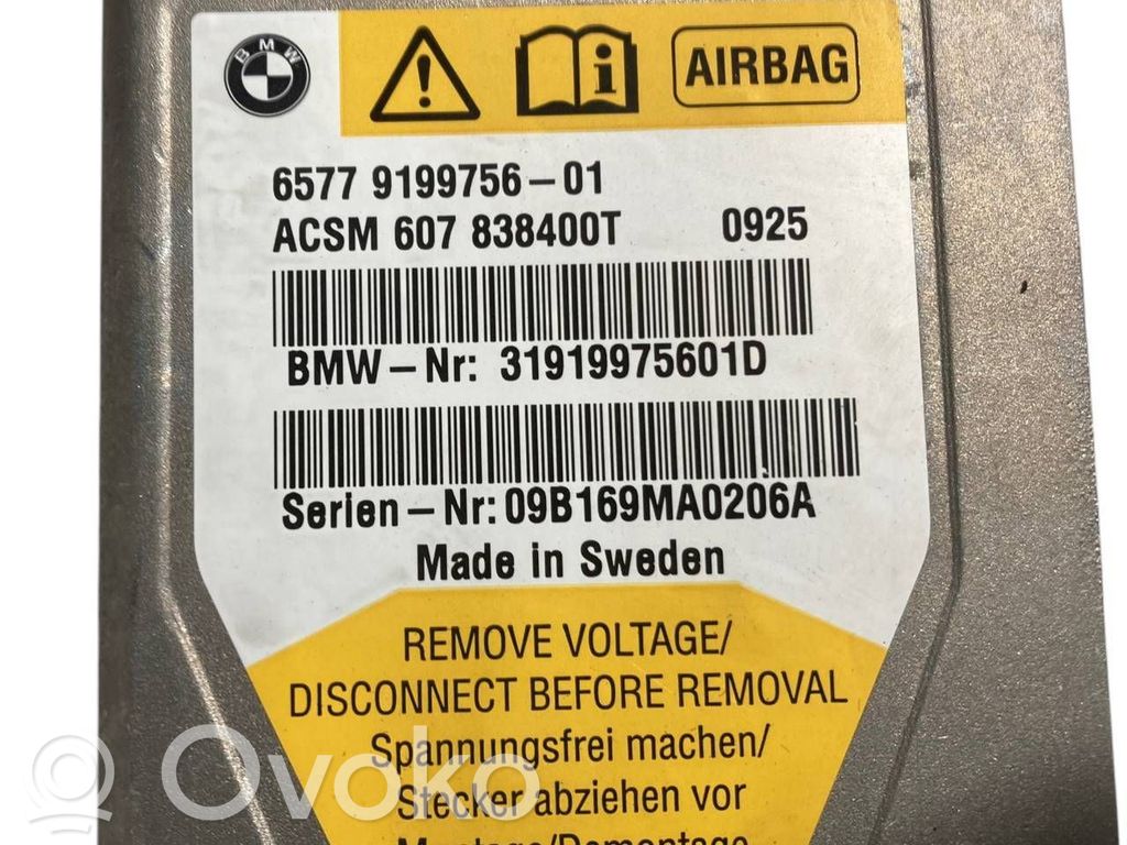 Gaisa spilvenu vadības bloks