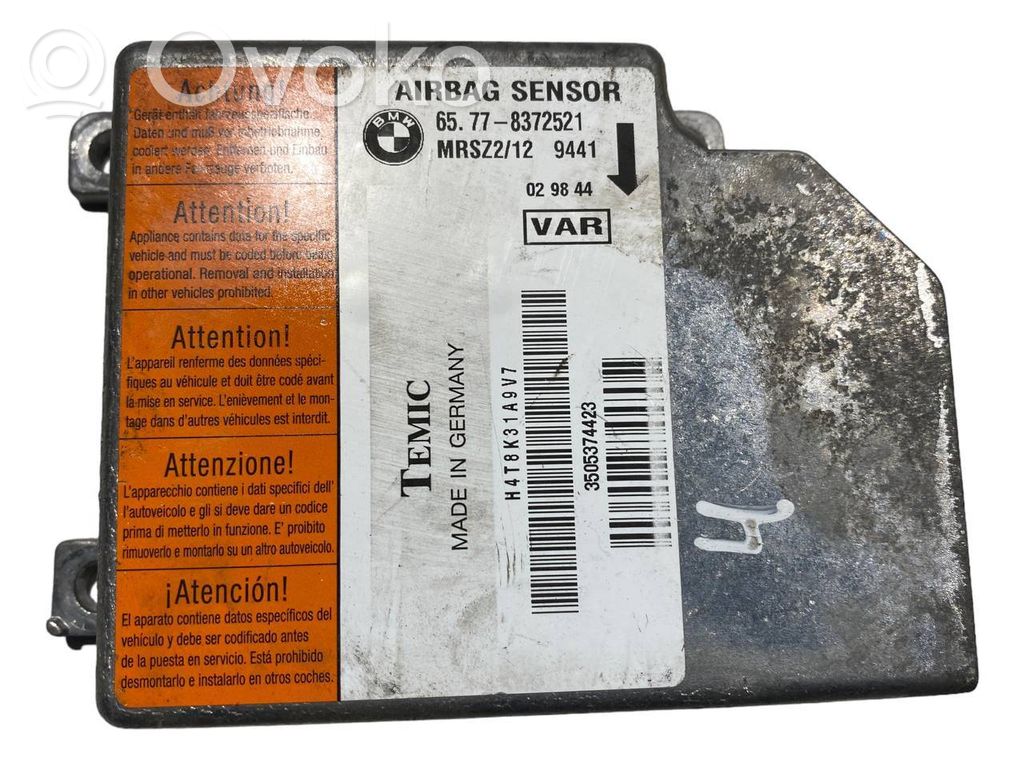 Gaisa spilvenu vadības bloks