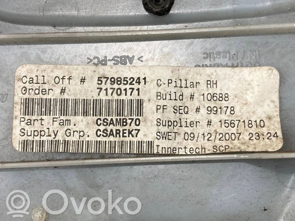 (C) statņa dekoratīvā apdare