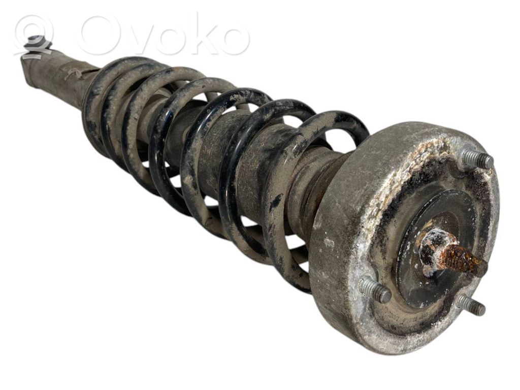 Rear shock absorber with spring