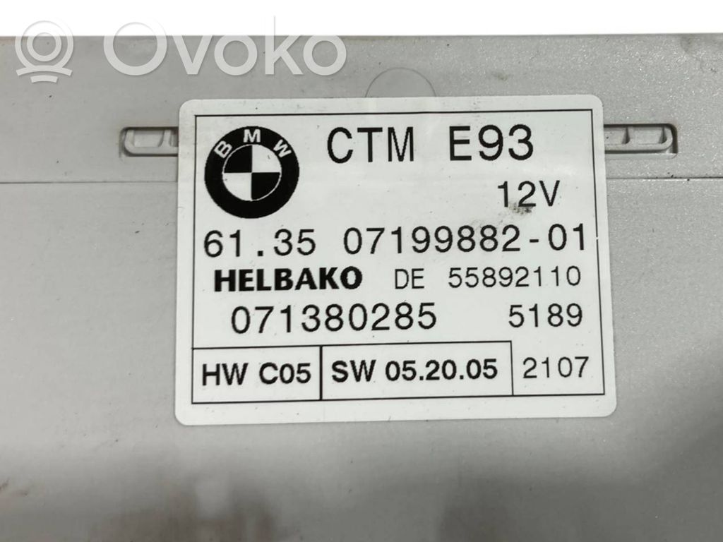 Kabrioleta jumta vadības bloks