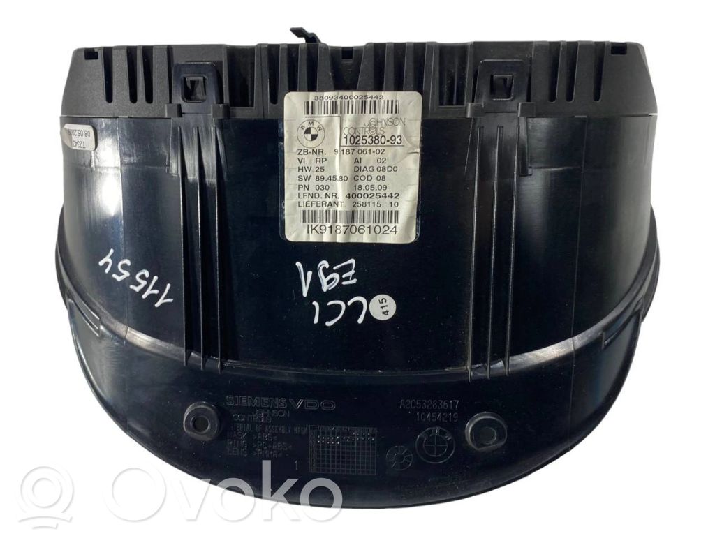 Speedometer (in the instrument panel)