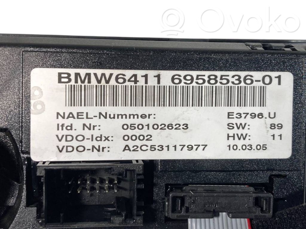 Air conditioning / climate control / interior heating control unit (in the passenger compartment)