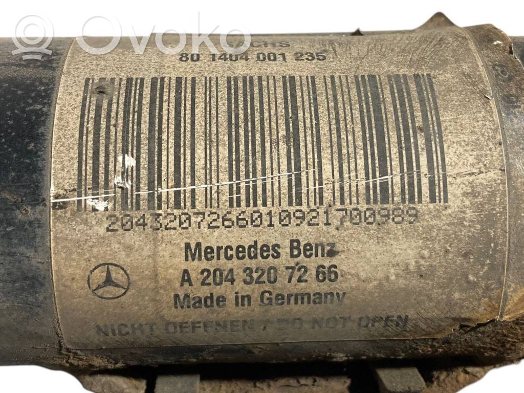 Front shock absorber with spring