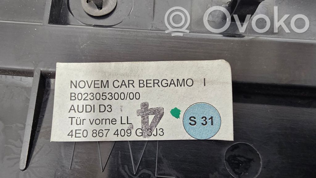 Priekšpusē dekoratīvās apdares lenta