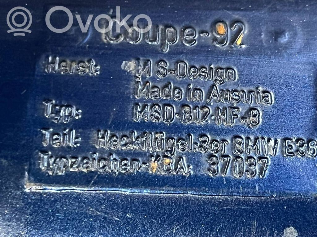 Spoilera aizmugurējais vāks