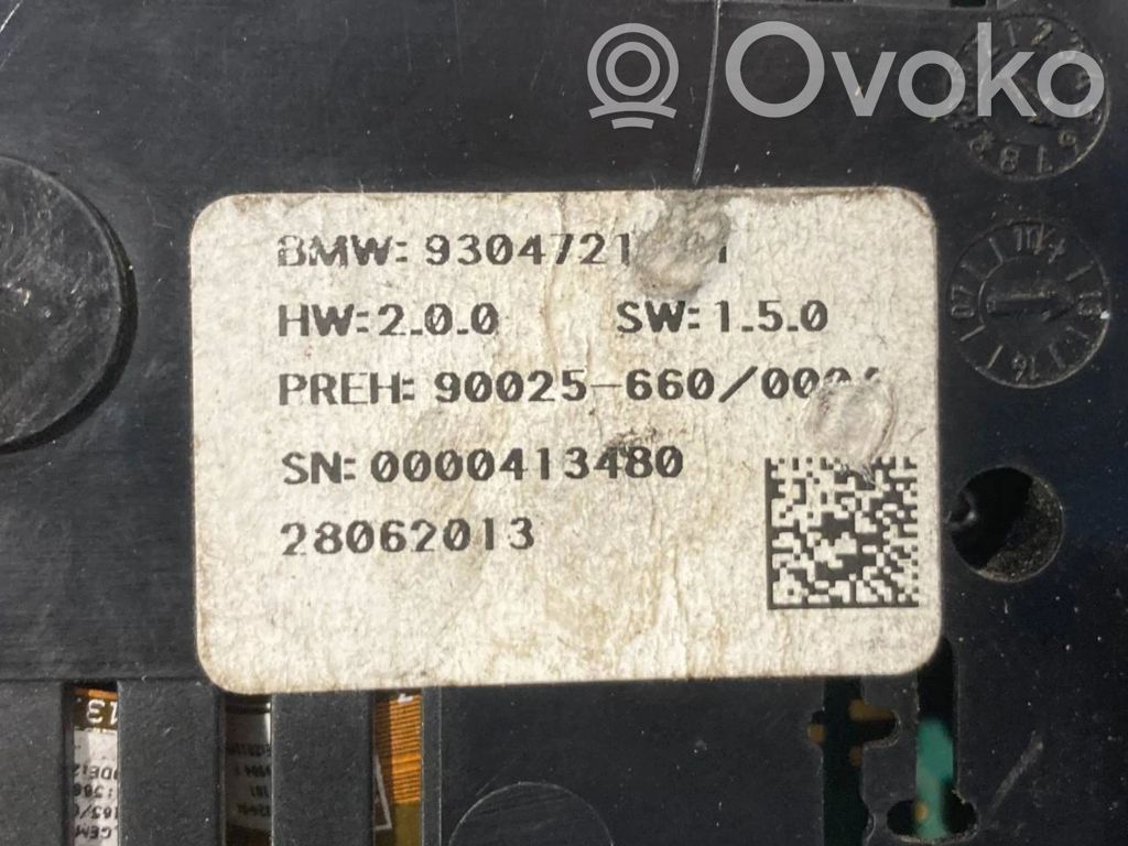 Gaisa kondicioniera / klimata kontroles / salona apsildes vadības bloks (salonā)