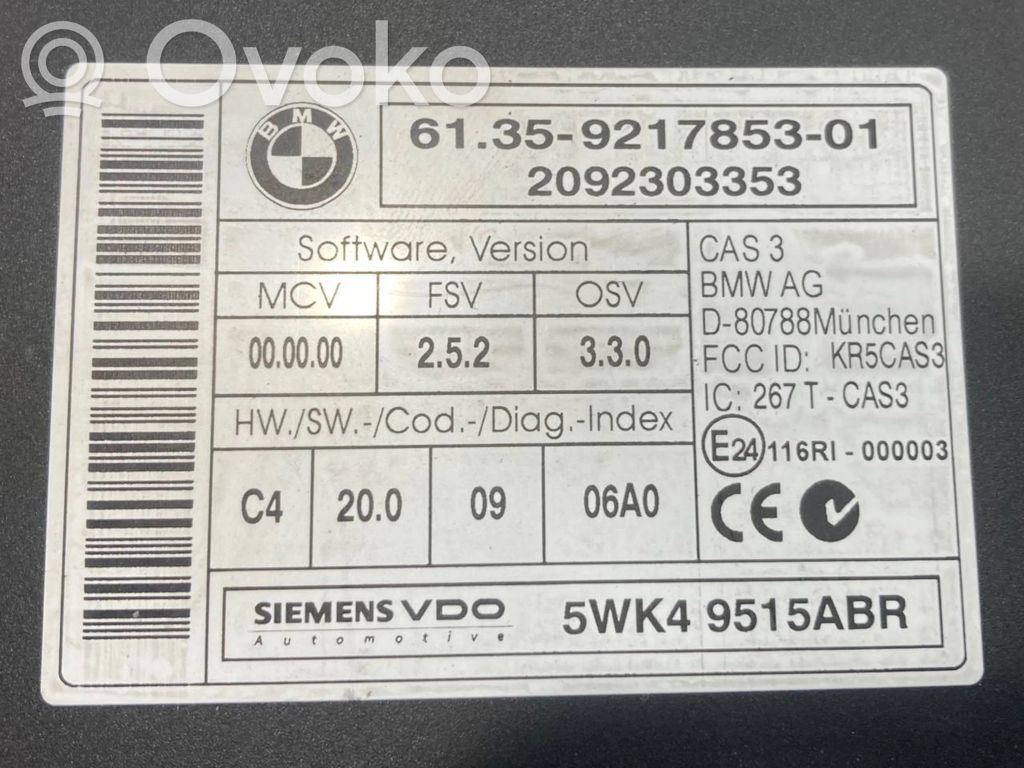 Aizdedzes ECU komplekts