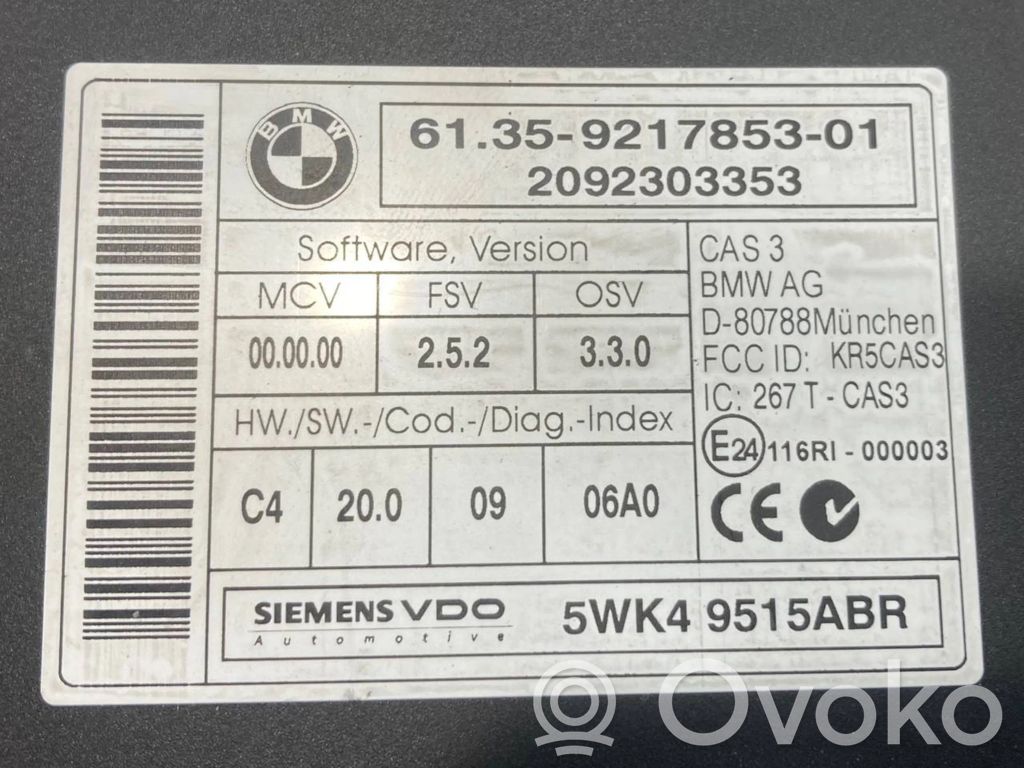 Aizdedzes ECU komplekts