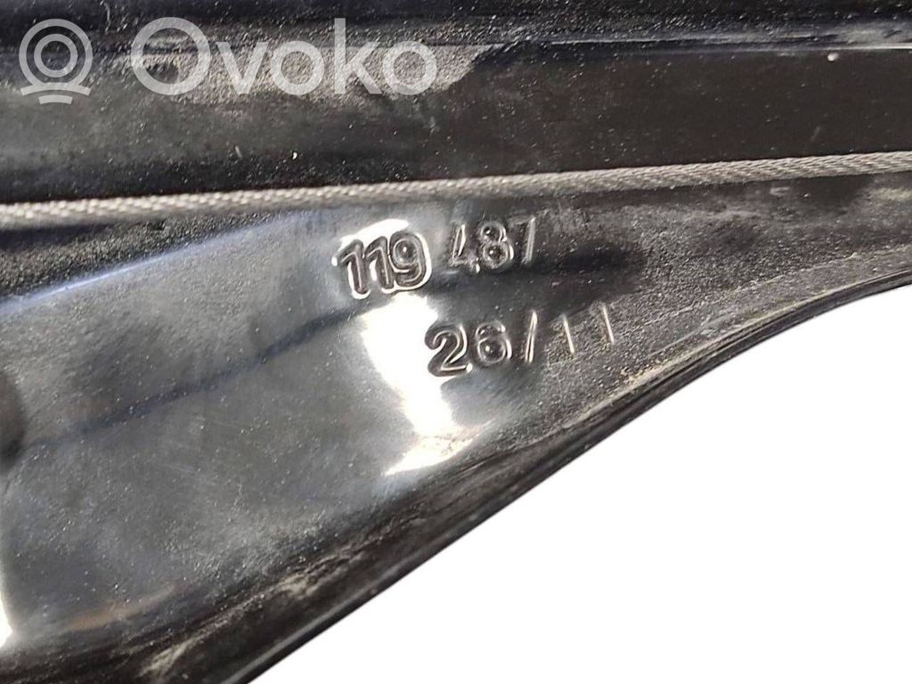 Rear electric window lift mechanism without motor