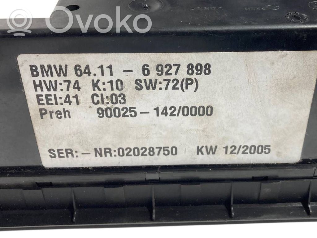 Gaisa kondicioniera / klimata kontroles / salona apsildes vadības bloks (salonā)