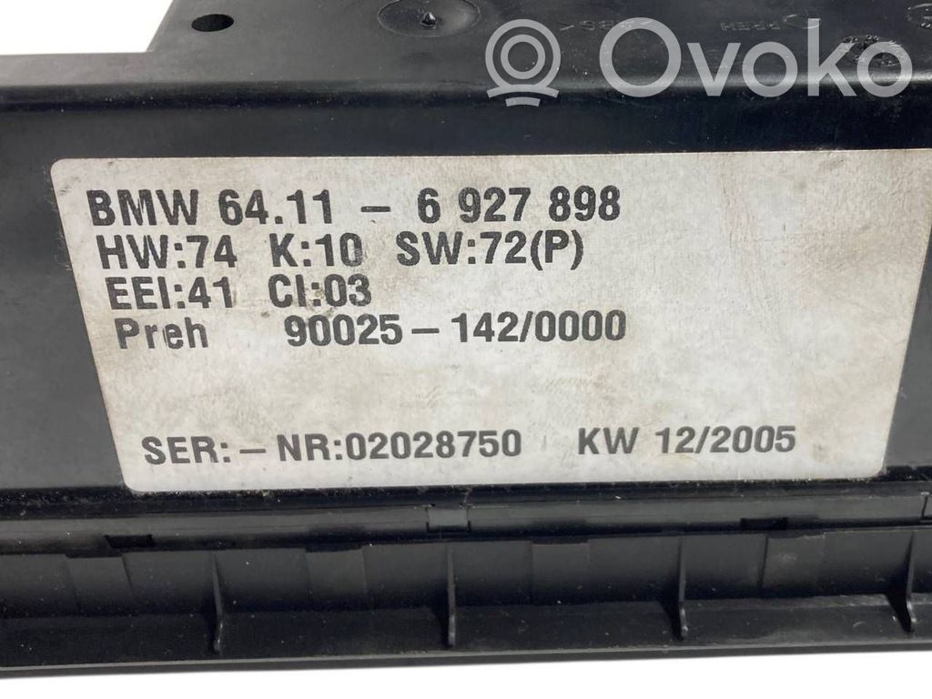 Gaisa kondicioniera / klimata kontroles / salona apsildes vadības bloks (salonā)