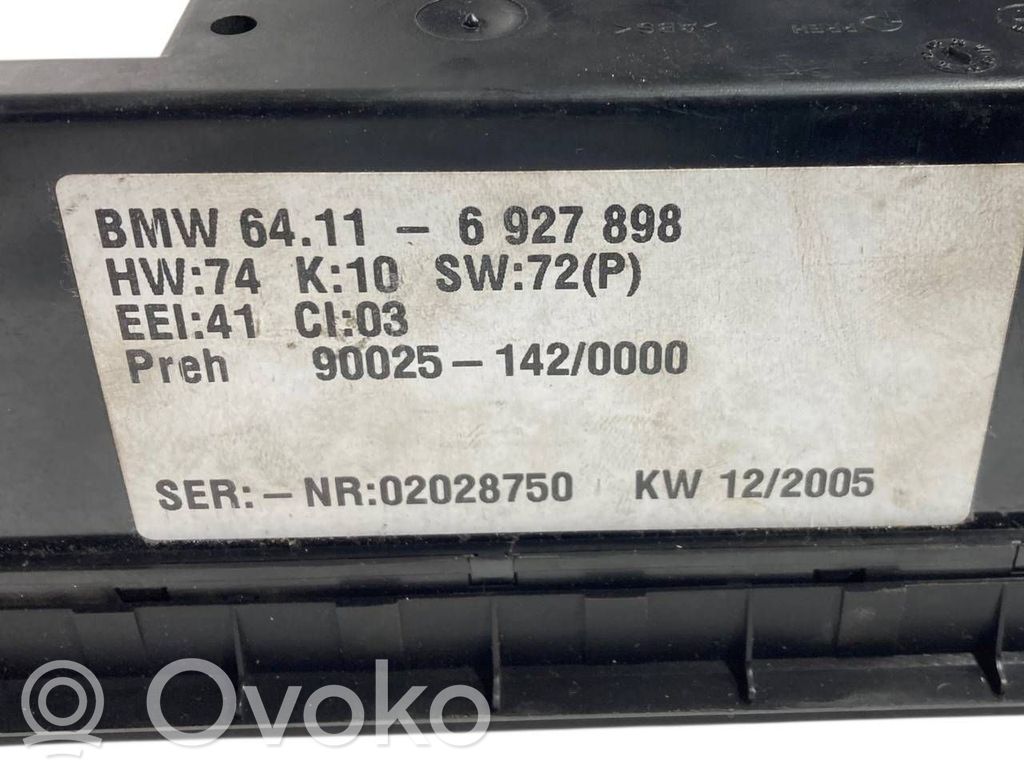 Gaisa kondicioniera / klimata kontroles / salona apsildes vadības bloks (salonā)