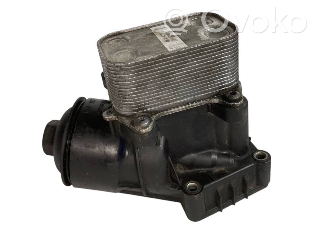 Oil filter holder/cooler