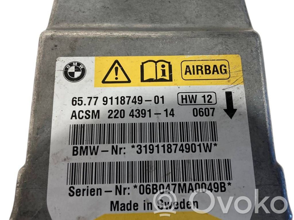 Gaisa spilvenu vadības bloks