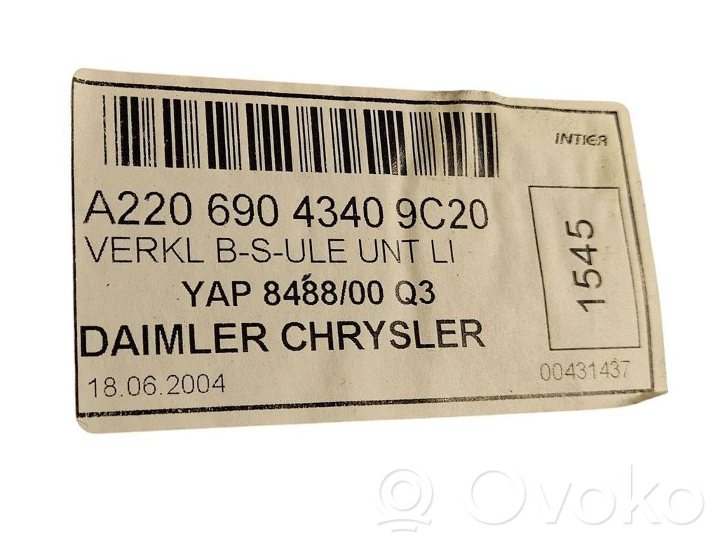 (B) statņa dekoratīvā apdare (apakšdaļa)