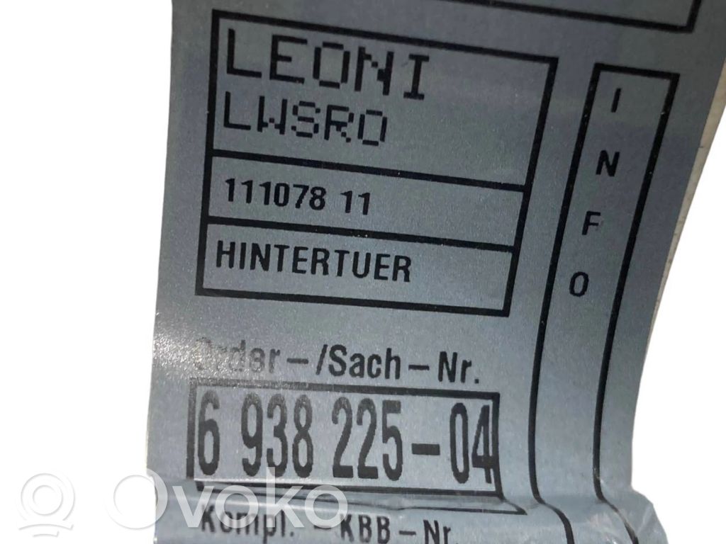 Монтаж проводки задней двери